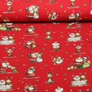 Weihnachtsjersey Weihnachtsmann Rentier Rot