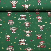 Weihnachtsjersey Weihnachtstiere Grün