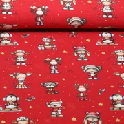 Weihnachtsjersey Weihnachtstiere Rot