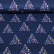 Weihnachtspopeline Bäume Blau