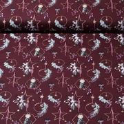 Weihnachtspopeline Baumschmuck Bordeaux Gold