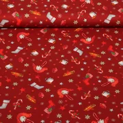 Weihnachtspopeline Baumschmuck Rot
