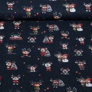 Weihnachtspopeline Fröhliche Rentiere Navy