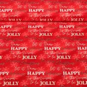 Weihnachtspopeline Merry Christmas Rot