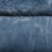 Zottel-Kunstfell Uni Jeansblau