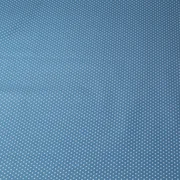 Beschichtete Baumwolle Kleine Punkte Blau Weiß