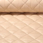Steppstoff Rauten Uni Beige
