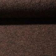 Walkloden "Nora" Uni Melange Dark Brown