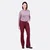 Schnittmuster Bootcut Jeans Stretch Denim dunkelrot meliert nähen