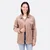 Breitcord Beige Washed Stoff für Hemdjacke