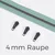 Endlos Reißverschluss gunmetal metallisiert mint 4 mm Raupe