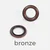 Metall-Ösen, Durchmesser 14mm, bronze