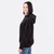 Damen Schnittmuster Kapuzenpulli aus Scuba mit Rippjersey