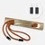 Kordel 5 mm mit silber Enden Länge 115cm Bronze