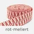 Gurtband ZickZack, 38mm, Meterware, rot