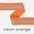 Reflektorband 25mm Meterware, neon-orange