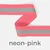 Reflektorband 25mm Meterware, neon-pink