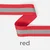 Reflektorband 25mm Meterware, red