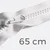 Reißverschluss teilbar 65cm weiß B3