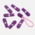 Kunststoff Kordelenden klappbar 10Stück lila (B41)