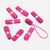 Kunststoff Kordelenden klappbar 10Stück pink (B47)