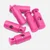 Kunststoff Kordelstopper 1-Loch 6Stück pink (B47)