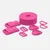 Kunststoff Zubehör Set mit Gurtband pink B47