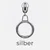 Zipper Ring 6,5 mm Raupe Silber