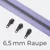 Reißverschluss Gunmetal 6,5mm helles flieder D268 3m