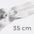 Reißverschluss teilbar 35cm weiß B3