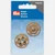 PRYM Druckknöpfe zum annähen, Beige 35mm