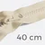 Jacken Reißverschluss Kunststoff teilbar 40cm Milchweiß D99