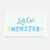 Webetikett "Little Monster", 57x38 mm, 1 Stück