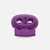Kordelstopper Kunststoff 2-Loch, Lila (mittel) B41