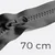 Reißverschluss teilbar 70cm Dunkelgrau D306