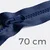 Reißverschluss teilbar 70cm Marine D40