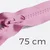 Reißverschluss teilbar 75cm kräftiges Rosa B57