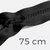 Reißverschluss teilbar 75cm Schwarz B5