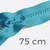 Reißverschluss teilbar 75cm Türkisblau B46