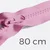 Reißverschluss teilbar 80cm kräftiges Rosa B57