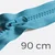 Reißverschluss teilbar 90cm Aquablau D905