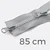 Zwei-Wege Reißverschluss 85cm Hellgrau D132