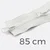 Zwei-Wege Reißverschluss 85cm Weiß B3