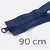 Zwei-Wege Reißverschluss 90cm Marine D40