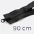 Zwei-Wege Reißverschluss 90cm Schwarz B5