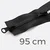Zwei-Wege Reißverschluss 95cm Schwarz B5