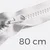 Reißverschluss teilbar 85cm Weiß 80cm