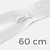 Reißverschluss teilbar wasserabweisend 60cm Weiß B3