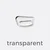 Bikiniverschluss 18mm transparent