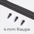 Reißverschluss Gunmetal 4mm Anthrazit B39